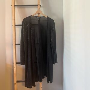 Jones New York Black Sequin Cardigan